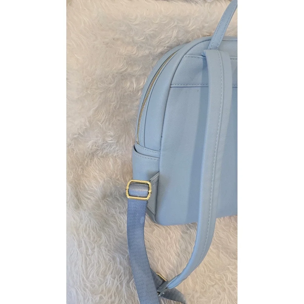 Loungefly Disney Lilo and Stitch Beach‎ Pineapple Mini Backpack Light Blue Bag